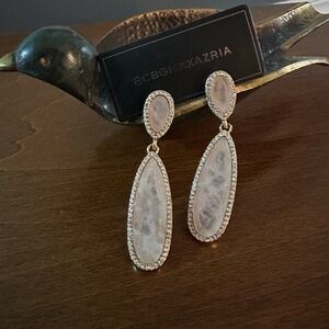 BCBGMaxAzria Gold and Silver Teardrop Earrings